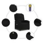 Sillón de masaje reclinable de terciopelo negro de , Sillones - Ref: Foro24-371814, Precio: 220,30 €, Descuento: %