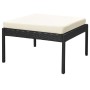 Set muebles de jardín 6 piezas y cojines ratán sintético negro de vidaXL, Conjuntos de jardín - Ref: Foro24-43010, Precio: 38...