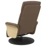 Sillón reclinable de masaje con reposapiés tela marrón de , Sillones - Ref: Foro24-356536, Precio: 259,81 €, Descuento: %