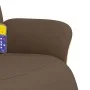 Sillón reclinable de masaje con reposapiés tela marrón de , Sillones - Ref: Foro24-356536, Precio: 259,81 €, Descuento: %