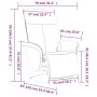 Brauner Massagesessel aus Stoff mit Fußstütze von , Sessel - Ref: Foro24-356536, Preis: 259,81 €, Rabatt: %