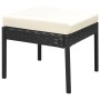 Set muebles de jardín 6 piezas y cojines ratán sintético negro de vidaXL, Conjuntos de jardín - Ref: Foro24-43010, Precio: 38...