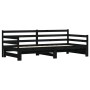 Sofá cama nido madera maciza de pino negro 80x200 cm de , Camas y somieres - Ref: Foro24-836152, Precio: 224,30 €, Descuento: %