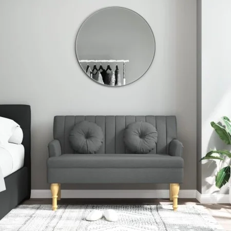 Banco con cojines tela gris oscuro 113x64,5x75,5 cm de , Bancos - Ref: Foro24-372131, Precio: 157,45 €, Descuento: %