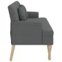 Banco con cojines tela gris oscuro 113x64,5x75,5 cm de , Bancos - Ref: Foro24-372131, Precio: 157,45 €, Descuento: %