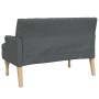 Banco con cojines tela gris oscuro 113x64,5x75,5 cm de , Bancos - Ref: Foro24-372131, Precio: 136,65 €, Descuento: %