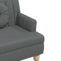 Banco con cojines tela gris oscuro 113x64,5x75,5 cm de , Bancos - Ref: Foro24-372131, Precio: 136,65 €, Descuento: %