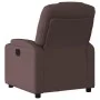 Sillón de masaje reclinable de tela marrón oscuro de , Sillones - Ref: Foro24-372370, Precio: 198,16 €, Descuento: %