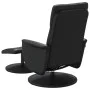 Sillón reclinable masaje con reposapiés cuero sintético negro de , Sillones - Ref: Foro24-356560, Precio: 164,33 €, Descuento: %