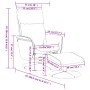 Sillón reclinable masaje con reposapiés cuero sintético negro de , Sillones - Ref: Foro24-356560, Precio: 170,92 €, Descuento: %