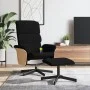 Sillón reclinable de masaje con reposapiés tela negro de , Sillones - Ref: Foro24-356624, Precio: 151,86 €, Descuento: %