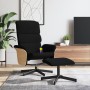 Sillón reclinable de masaje con reposapiés tela negro de , Sillones - Ref: Foro24-356624, Precio: 146,24 €, Descuento: %