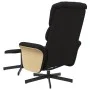 Sillón reclinable de masaje con reposapiés tela negro de , Sillones - Ref: Foro24-356624, Precio: 151,86 €, Descuento: %