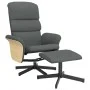 Sillón reclinable con reposapiés tela gris oscuro de , Sillones - Ref: Foro24-356611, Precio: 212,97 €, Descuento: %