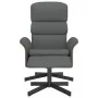 Sillón reclinable con reposapiés tela gris oscuro de , Sillones - Ref: Foro24-356611, Precio: 212,97 €, Descuento: %