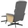 Sillón reclinable con reposapiés tela gris oscuro de , Sillones - Ref: Foro24-356611, Precio: 212,97 €, Descuento: %