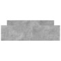 Estructura de cama con cabecero piecero gris hormigón 140x200cm de , Camas y somieres - Ref: Foro24-3203750, Precio: 146,64 €...