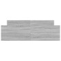 Estructura de cama con cabecero piecero gris Sonoma 140x200 cm de , Camas y somieres - Ref: Foro24-3203752, Precio: 129,32 €,...