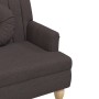 Banco con cojines tela marrón oscuro 113x64,5x75,5 cm de , Bancos - Ref: Foro24-372133, Precio: 153,07 €, Descuento: %