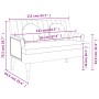 Banco con cojines tela marrón oscuro 113x64,5x75,5 cm de , Bancos - Ref: Foro24-372133, Precio: 153,07 €, Descuento: %