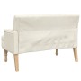 Banco con cojines tela lino 113x64,5x75,5 cm de , Bancos - Ref: Foro24-372138, Precio: 204,27 €, Descuento: %