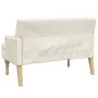 Banco con cojines tela lino 113x64,5x75,5 cm de , Bancos - Ref: Foro24-372138, Precio: 196,18 €, Descuento: %
