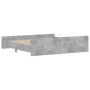 Estructura de cama con cabecero piecero gris hormigón 180x200cm de , Camas y somieres - Ref: Foro24-3203771, Precio: 157,89 €...