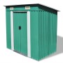 Caseta de jardín verde metal de vidaXL, Cobertizos - Ref: Foro24-42908, Precio: 201,96 €, Descuento: %