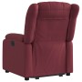 Sillón reclinable elevable tela rojo tinto en Sillones | Comprar online en Foru.es
