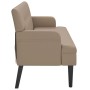 Banco con respaldo cuero sintético capuchino 112x65,5x75 cm de , Bancos - Ref: Foro24-372152, Precio: 178,26 €, Descuento: %