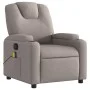 Sillón de masaje reclinable de tela gris taupé de , Sillones - Ref: Foro24-372385, Precio: 265,76 €, Descuento: %