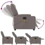 Sillón de masaje reclinable de tela gris taupé de , Sillones - Ref: Foro24-372385, Precio: 265,76 €, Descuento: %