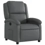 Sillón reclinable de cuero sintético gris de , Sillones - Ref: Foro24-371778, Precio: 211,41 €, Descuento: %