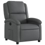 Sillón reclinable de cuero sintético gris de , Sillones - Ref: Foro24-371778, Precio: 214,29 €, Descuento: %