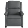 Sillón reclinable de cuero sintético gris de , Sillones - Ref: Foro24-371778, Precio: 211,41 €, Descuento: %