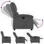 Sillón reclinable de cuero sintético gris de , Sillones - Ref: Foro24-371778, Precio: 214,29 €, Descuento: %