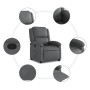 Sillón reclinable de cuero sintético gris de , Sillones - Ref: Foro24-371778, Precio: 214,29 €, Descuento: %