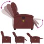Sillón de masaje reclinable cuero sintético rojo tinto de , Sillones - Ref: Foro24-371786, Precio: 216,20 €, Descuento: %