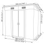 Caseta de jardín verde metal de vidaXL, Cobertizos - Ref: Foro24-42908, Precio: 201,96 €, Descuento: %
