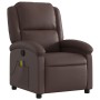 Sillón de masaje reclinable cuero sintético marrón de , Sillones - Ref: Foro24-371784, Precio: 231,93 €, Descuento: %