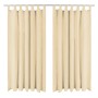 Cortinas de micro-raso con bucles 2 unidades 140x245 cm beis de vidaXL, Cortinas y visillos - Ref: Foro24-132218, Precio: 23,...