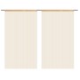 Cortinas de flecos 2 piezas 140x250 cm beige de vidaXL, Cortinas y visillos - Ref: Foro24-132405, Precio: 24,55 €, Descuento: %