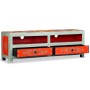 Mueble para la TV de madera de mango maciza pintada a mano de vidaXL, Muebles TV - Ref: Foro24-244595, Precio: 190,18 €, Desc...