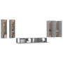 Set de muebles para TV 6 pzas madera contrachapada gris Sonoma de , Muebles TV - Ref: Foro24-3114356, Precio: 255,07 €, Descu...