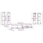 Set de muebles para TV 6 pzas madera contrachapada gris Sonoma de , Muebles TV - Ref: Foro24-3114356, Precio: 255,07 €, Descu...