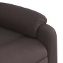 Sillón reclinable elevable tela marrón oscuro en Sillones | Comprar online en Foru.es