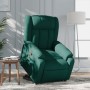 Sillón reclinable elevable tela verde oscuro en Sillones | Comprar online en Foru.es
