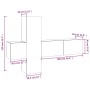 Set de muebles para TV 3 pzas madera contrachapada gris Sonoma de , Muebles TV - Ref: Foro24-3120228, Precio: 105,49 €, Descu...