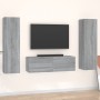Set de muebles para TV 3 pzas madera contrachapada gris Sonoma de , Muebles TV - Ref: Foro24-3120237, Precio: 130,11 €, Descu...