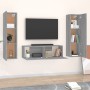 Set de muebles para TV 3 pzas madera contrachapada gris Sonoma de , Muebles TV - Ref: Foro24-3120237, Precio: 130,11 €, Descu...